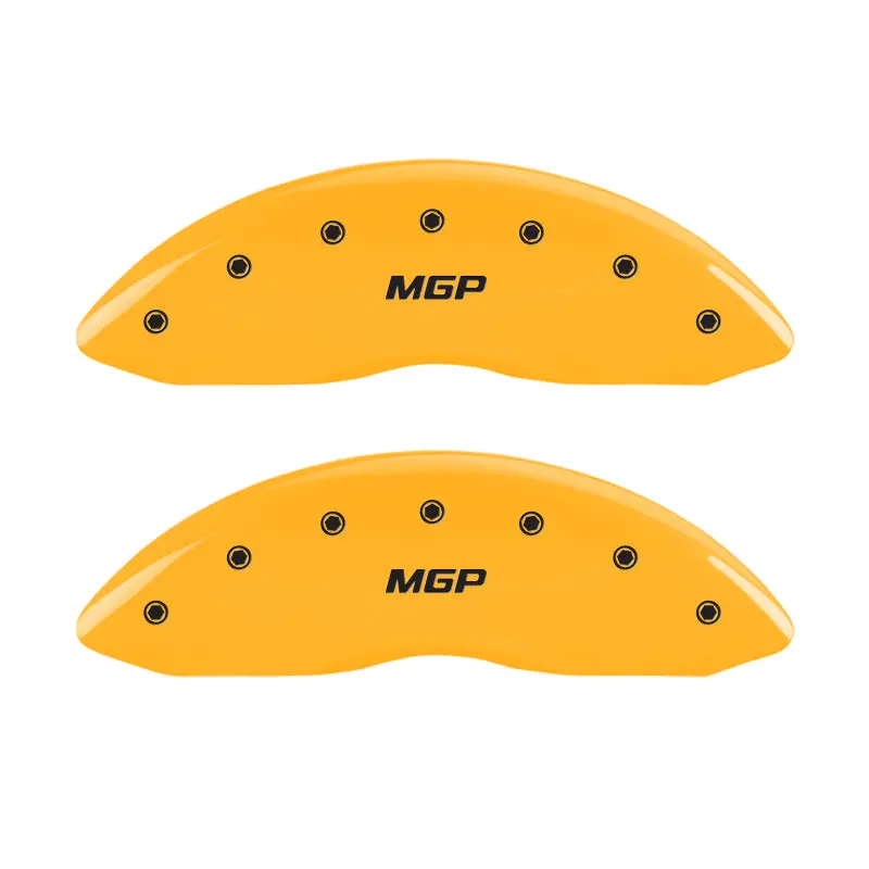 Mgp 4 Caliper Covers Engraved Front & Rear Mgp Yellow Finish Black Char 2004 Mercury Marauder 1