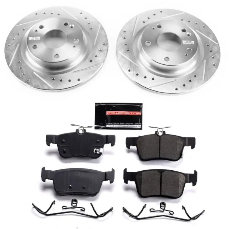 Power Stop Z23 Evolution Sport Rear Brake Kit For 2017–2019 Honda Civic 1