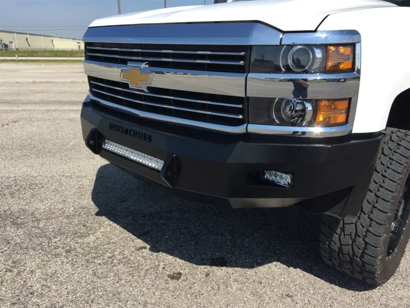 Iron Cross Low-Profile Front Bumper – Matte Black Finish For 2007–2013 Chevrolet Silverado 1500 1