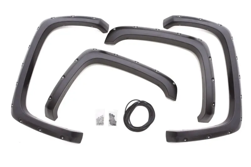 Lund 07-13 Chevy Silverado 1500 Rx-Rivet Style Smooth Elite Series Fender Flares - Black (4 Pc.) 1