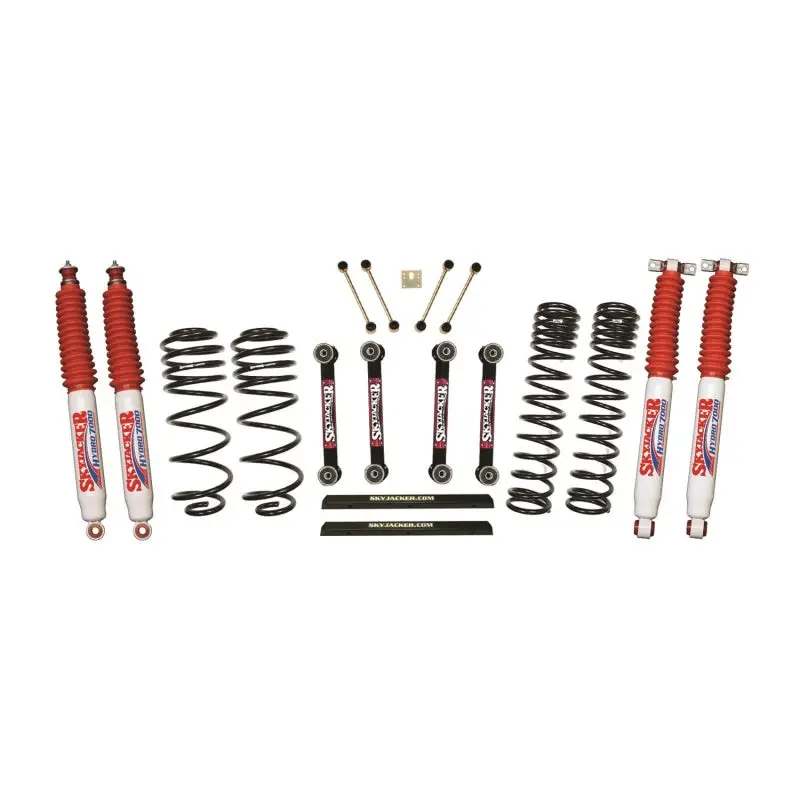 Skyjacker 4" Long-Travel Lift Kit For 2003–2006 Jeep Tj Wrangler — Includes Oe-Style Flex Links & Hydro 7000 Shocks 1