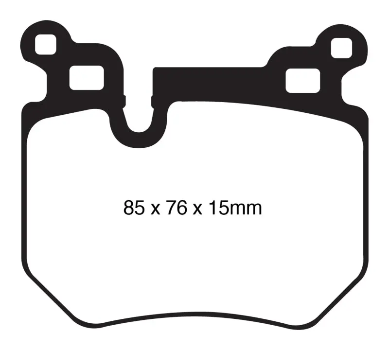 Ebc Redstuff High-Performance Rear Brake Pads – For 2008–2010 Bmw 135I (3.0L Twin-Turbo N54 Engine) 1