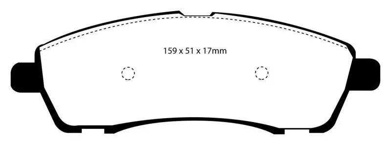 Ebc 00-02 Ford Excursion 5.4 2Wd Yellowstuff Rear Brake Pads 1