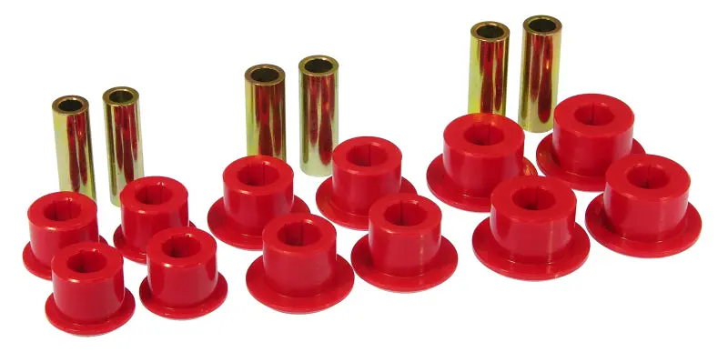 Prothane Rear Leaf Spring Bushings – Red Polyurethane, Fits 1999–2014 Chevy Silverado 1500/2500 2Wd & 4Wd 1