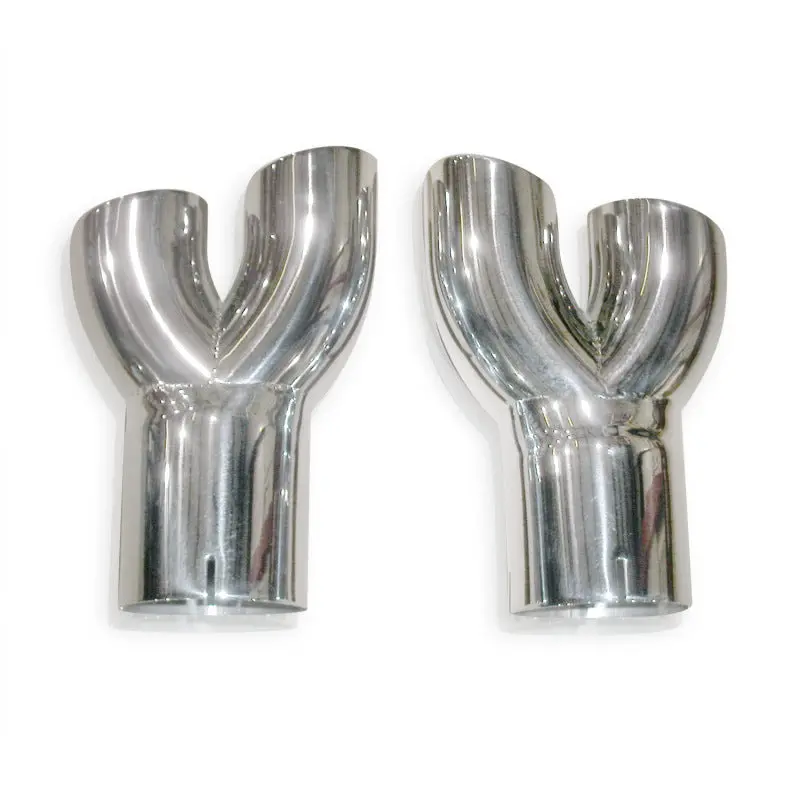 Stainless Works Y-Pipe Exhaust Tips – Compatible With 2010+ Chevrolet Camaro Factory Ground Effects 1