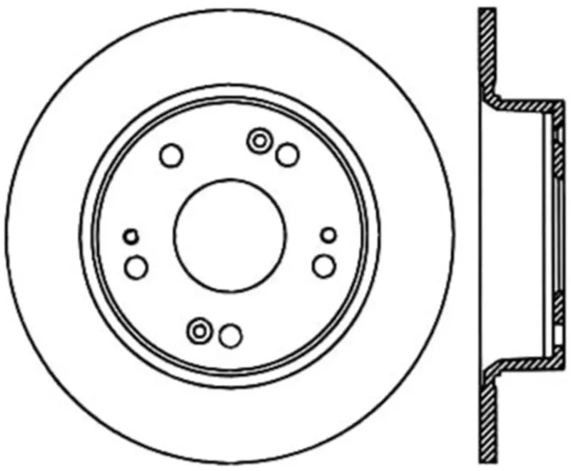 Stoptech 08-10 Honda Accord Ex/Ex-L/Lx/Lx-P/Lx+ Rear Perf Cryo Rotor 1