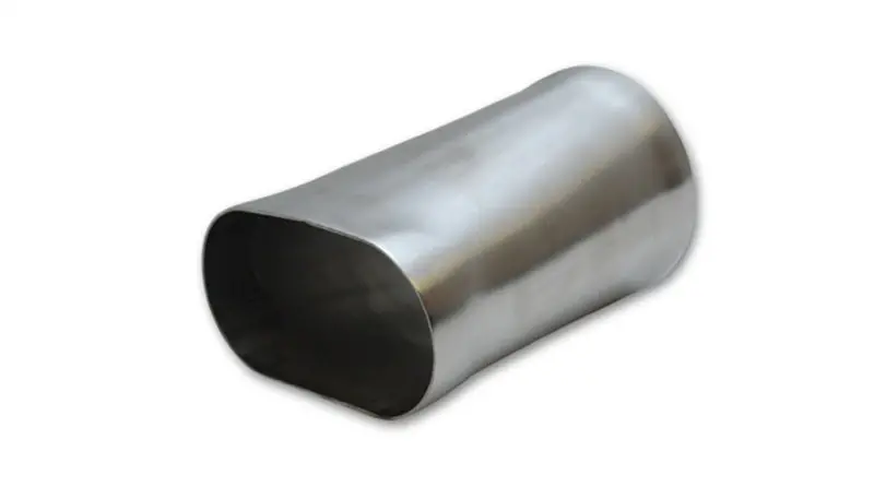 Vibrant Stainless Steel 3" Oval To 3" Round Exhaust Transition Adapter – T304, 6" Length 1
