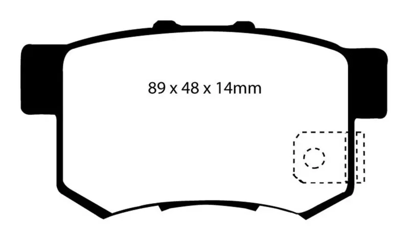 Ebc Redstuff Rear Brake Pads – High-Performance Compound For 1997 Acura Cl 2.2L 1