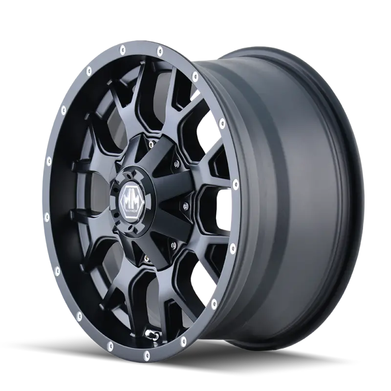 Mayhem 8015 Warrior Matte Black Alloy Wheel – 17X9, 8X165.1 Bolt Pattern, 18Mm Offset, 130.8Mm Hub Bore 2