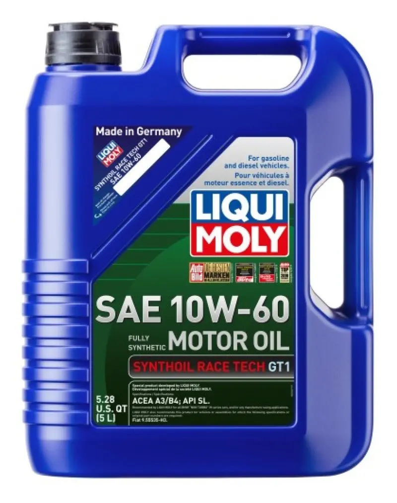 Liqui Moly Synthoil Race Tech Gt1 10W-60 Full Synthetic Motor Oil – 5-Liter Can 1