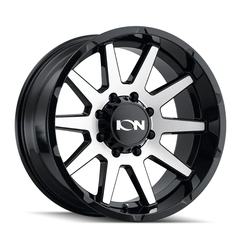 Ion Type 143 Black & Machined Alloy Wheel: 20X10", 8X165.1 Bolt Pattern, -19Mm Offset, 125.2Mm Hub Bore 1