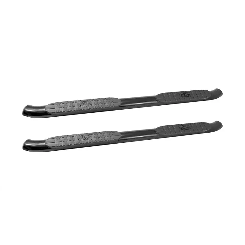 Westin 2014-2018 Chevrolet/Gmc Silverado Sierra 1500 Dbl Cab Pro Traxx 4 Oval Nerf Step Bars - Black 1