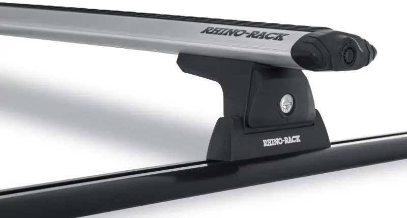 Rhino-Rack Vortex Roof Rack System – 59In Crossbars With Integrated Tracks, Silver Finish 1