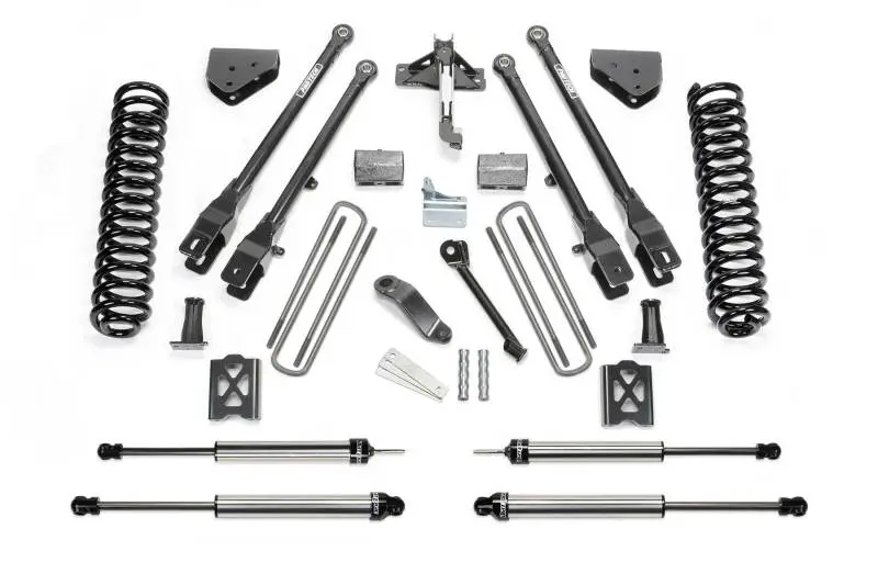 Fabtech 6-Inch 4-Link Lift System With Dual-Action Shocks For 2005–2007 Ford F-250 4Wd (No Overload Springs) 1