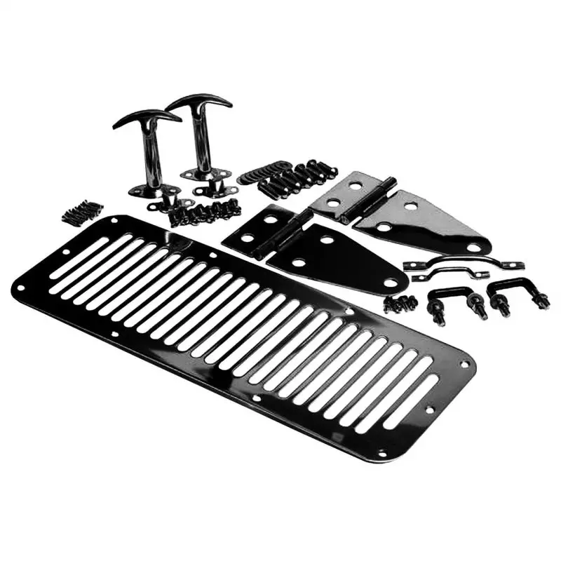 Rampage Hood Set – Black Replacement For 1987–1995 Jeep Wrangler Yj 1