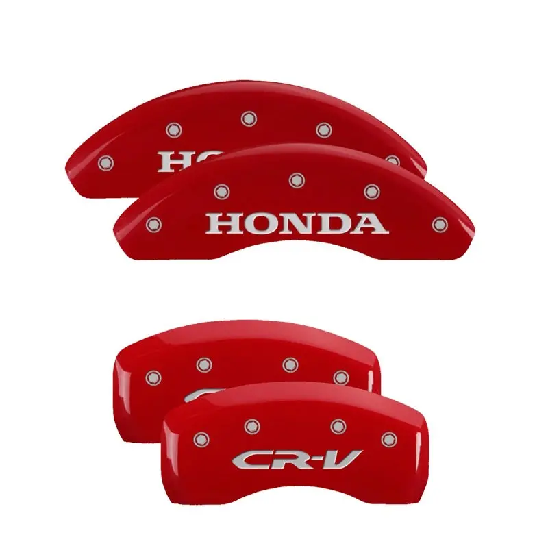 Mgp 4 Caliper Covers Engraved Front Honda Rear Cr-V Red Finish Silver Char 2004 Honda Cr-V 1