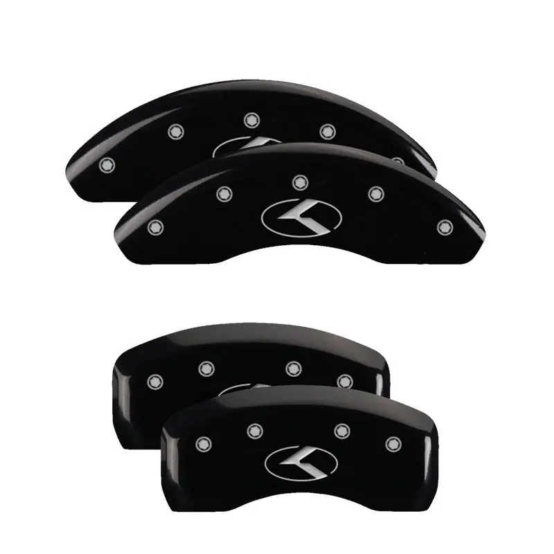 Mgp 4 Caliper Covers Engraved Front Accord Rear Accord Black Finish Silver Char 2018 Honda Accord 1