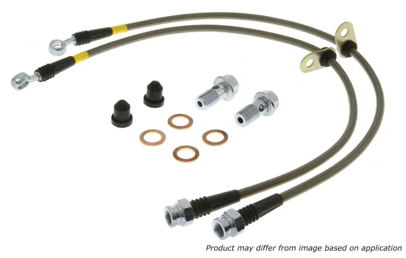 Stoptech Stainless Steel Rear Brake Lines For 2002–2012 Toyota Camry And 2004–2008 Solara 2