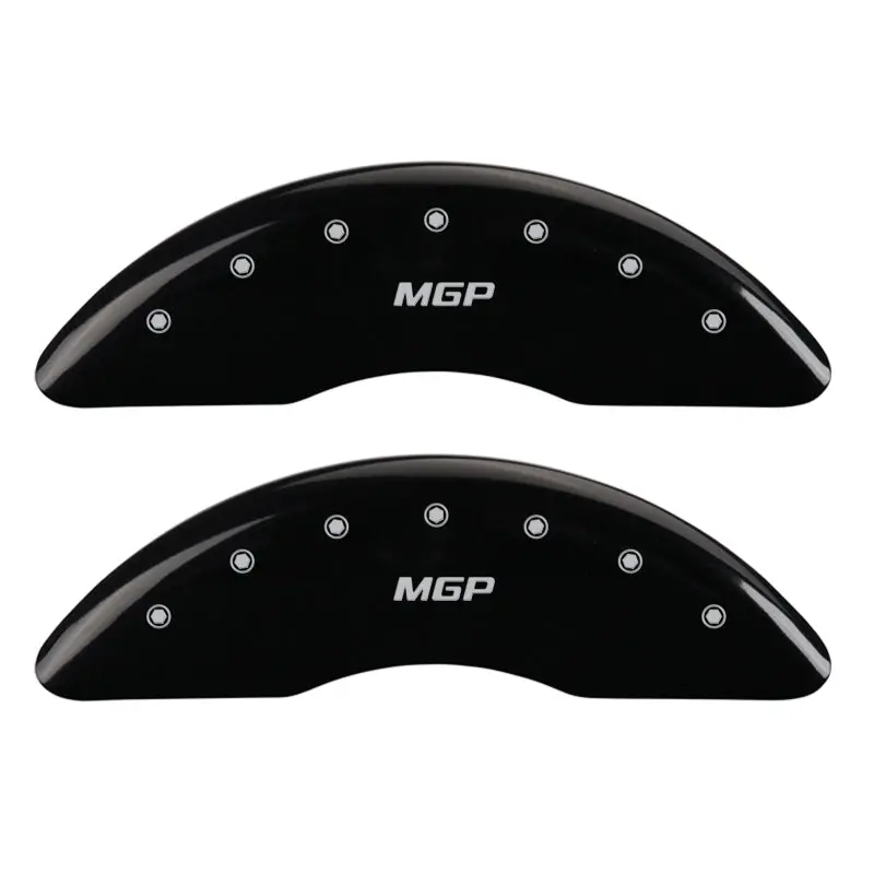 Mgp Engraved Black Caliper Covers With Silver Trim – Front & Rear Pair 1
