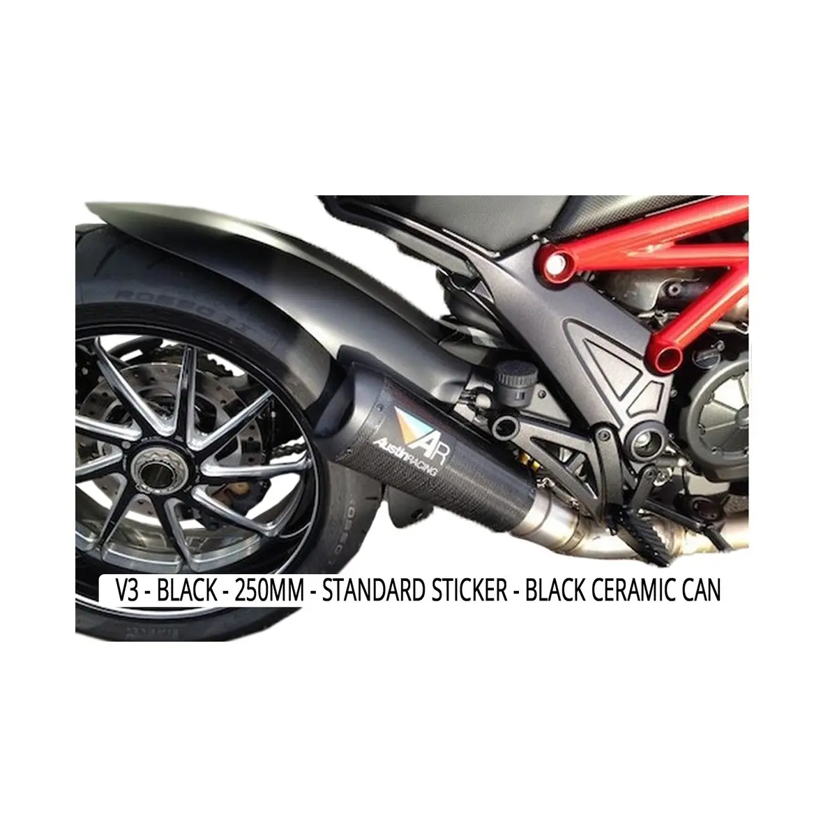 Austin Racing V3 Slip-On Exhaust – Compatible With 2011–2016 Ducati Diavel 1260 1