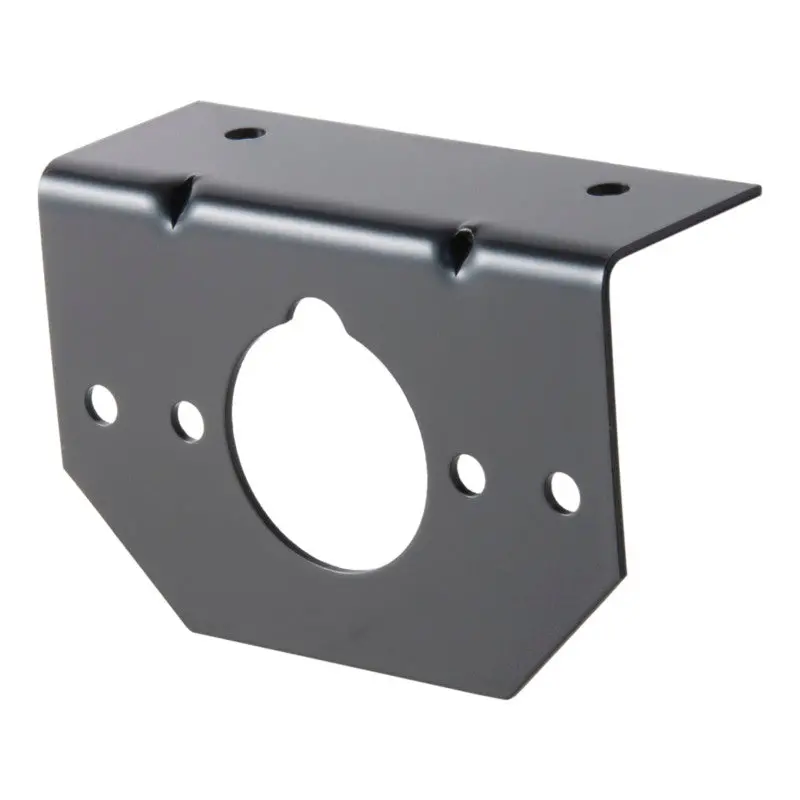 Curt 4-Way And 6-Way Round Trailer Connector Mounting Bracket (Packaged) 1
