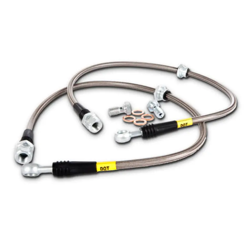 Stoptech Stainless Steel Rear Brake Lines For 2002–2012 Toyota Camry And 2004–2008 Solara 1