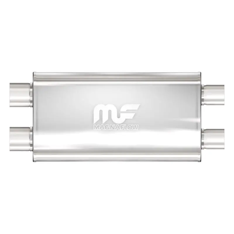 Magnaflow Stainless Steel Performance Muffler – 22X5X11 Inches, Dual Inlet/Dual Outlet 1