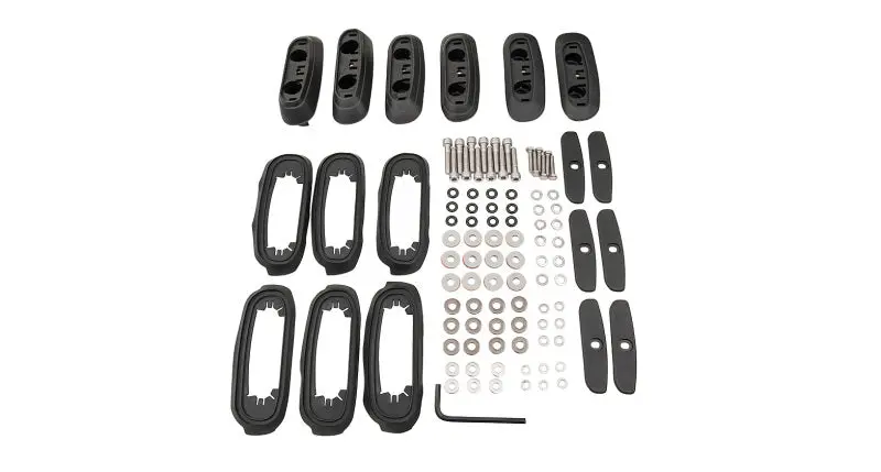 Rhino-Rack Rcp Base Kit For 2008–2021 Toyota Land Cruiser 200 Series – 6-Piece Mounting System 1